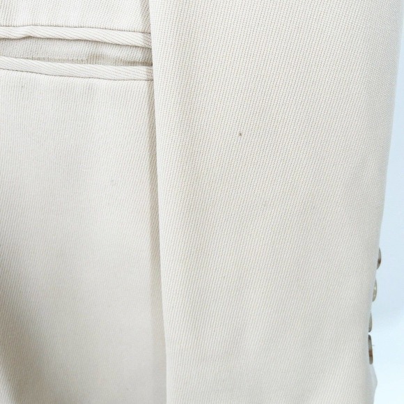 Ralph Lauren Vintage Ivory Double Breasted Blazer Wool Notch Collar Size 6 Cream - Picture 6 of 8